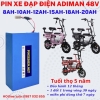 Pin xe đạp điện Adiman 48V X1 - anh 1