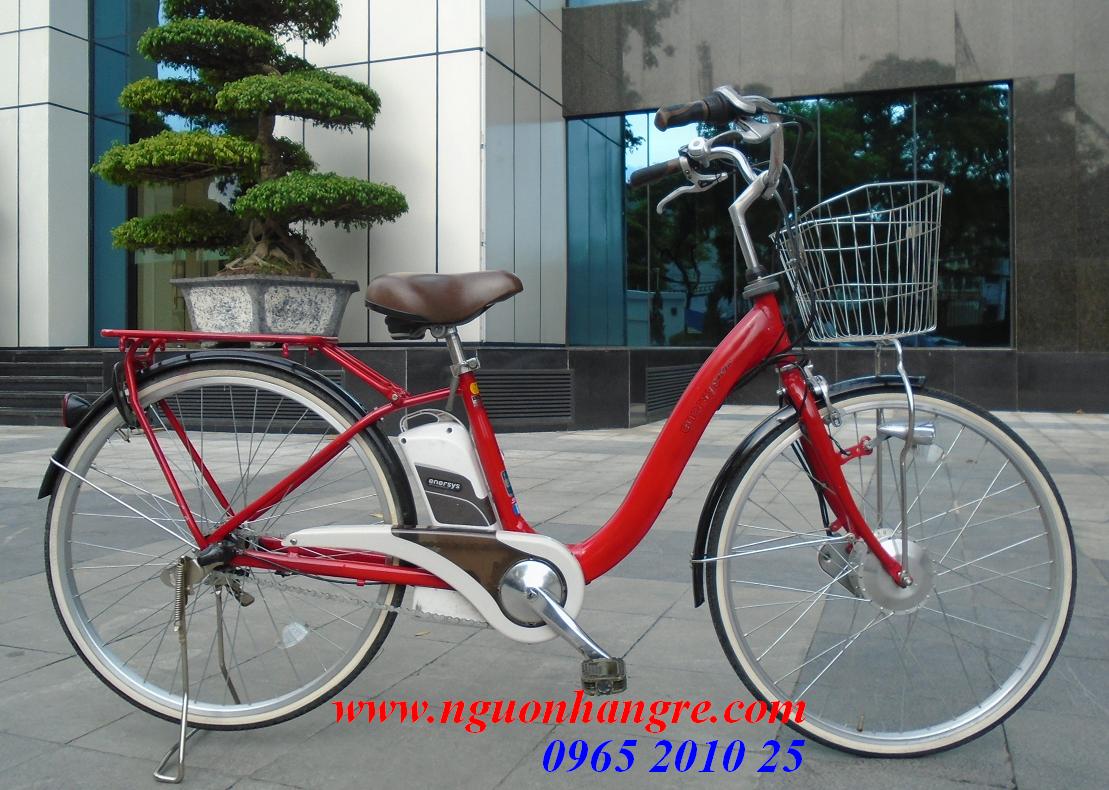 Xe đạp điện trợ lực Sanyo Enersys màu đỏ
