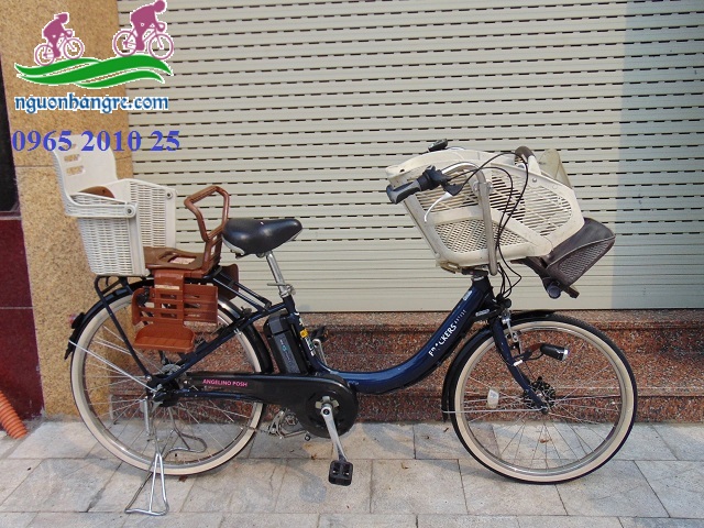 Xe đạp điện Nhật trợ lực mẹ và bé frackers assista