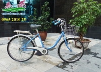 Xe đạp điện Nhật chạy tay ga chạy pin lipo 35km/sạc