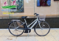Xe đạp điện Nhật trợ lực Yamaha pas city S8 màu bạc