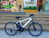Xe đạp thể thao điện trợ lực Nhật Bản Panasonic Hurryer  phiên bản trắng