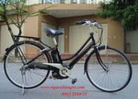 Xe đạp điện trợ lực Nhật Yamaha đen tuyền