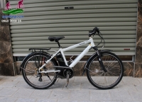 Xe đạp thể thao trợ lực Panasonic Hurryer màu trắng