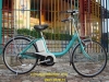 Xe đạp điện Nhật bãi màu xanh chạy tay ga - anh 1