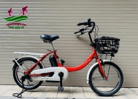 Xe đạp điện Nhật trợ lực Yamaha pas baby màu đỏ