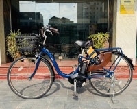 Xe đạp điện Nhật trợ lực Yamaha Pas With màu xanh than