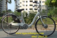 Xe đạp điện Sayo trợ lực nguyên bản, phụ tùng Zin màu trắng