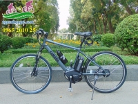 Xe đạp thể thao trợ lực Nhật Yamaha màu xám