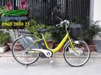 Xe đạp điện Nhật Panasonic tay ga+ trợ lực 2 động cơ